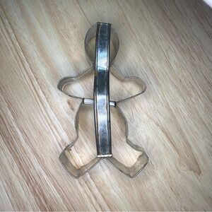 Vintage Silver Gingerbread Man Cookie Cutter